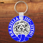 ブラジル柔術ブルーベルト キーホルダー (正面)