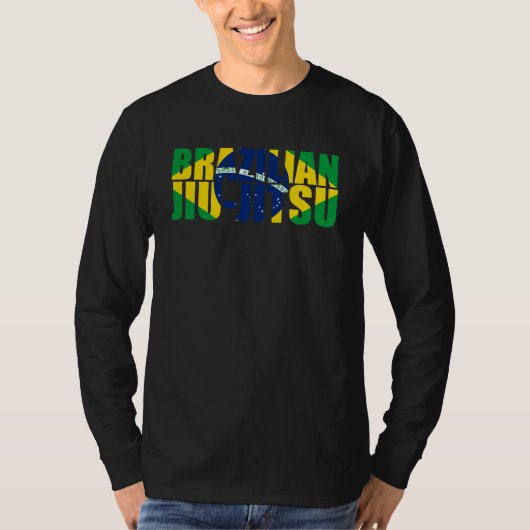 ブラジル柔術国旗3 BJJ Tシャツ (正面)