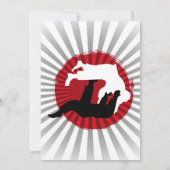 ブラジル柔術武術アーツキッズ招待状 招待状 (裏面)