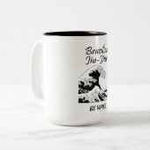 ブラジル柔術素晴らし波 ツートーンマグカップ (正面左)