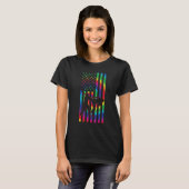 ブラジル柔術絞り染めアメリカブラジル柔術 Tシャツ (正面フル)