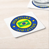 ブラジル柔術 スクエアペーパーコースター (アングル)