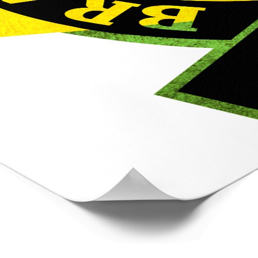 ブラジル柔術 ポスター (角)