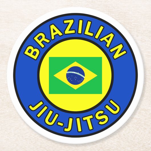ブラジル柔術 ラウンドペーパーコースター (正面)