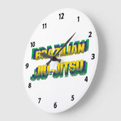 ブラジル柔術 ラージ壁時計 (傾斜)
