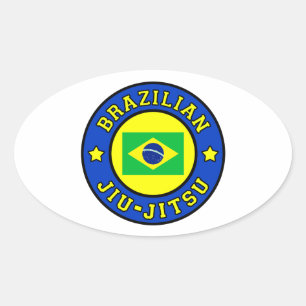 ブラジル柔術 楕円形シール