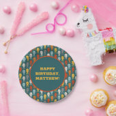 ブラジル柔術BJJをテーマにした誕生日パーティー ペーパープレート (パーティー)