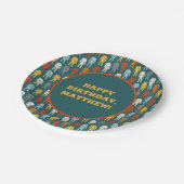 ブラジル柔術BJJをテーマにした誕生日パーティー ペーパープレート (アングル)