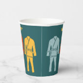 ブラジル柔術BJJをテーマパーソナライズされた 紙コップ (右)