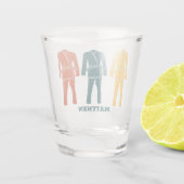 ブラジル柔術BJJギ制服パーソナライズされた ショットグラス (裏面)