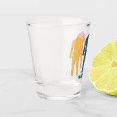 ブラジル柔術BJJギ制服パーソナライズされた ショットグラス (左)