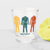 ブラジル柔術BJJギ制服パーソナライズされた ショットグラス (正面)