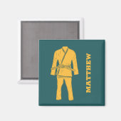 ブラジル柔術BJJギ制服パーソナライズされた マグネット (正面/裏面)