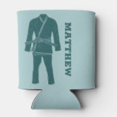 ブラジル柔術BJJギ制服パーソナライズされた 缶クーラー (裏面)