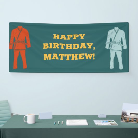 ブラジル柔術BJJパーソナライズされたパーティー 横断幕 (トレードショー)