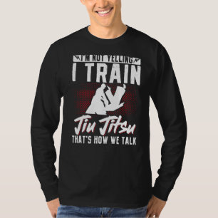 ブラジル柔術MmaBjj Hugger私は叫んでない Tシャツ