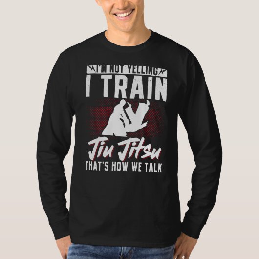ブラジル柔術MmaBjj Hugger私は叫んでない Tシャツ (正面)