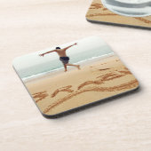 ブラジル水着を着た裸の男性 コースター (左側)