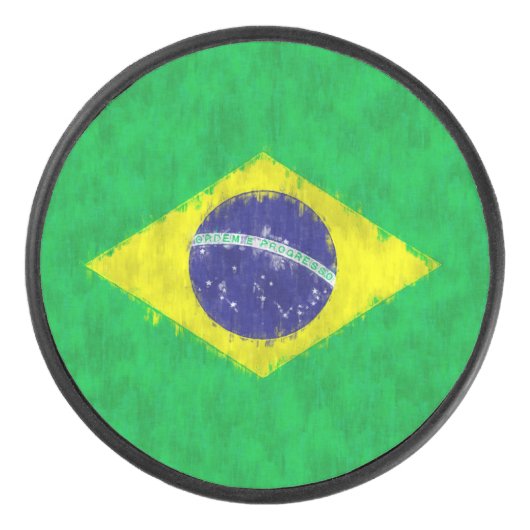 ブラジル油彩画スケッチ アイスホッケーパック (正面)