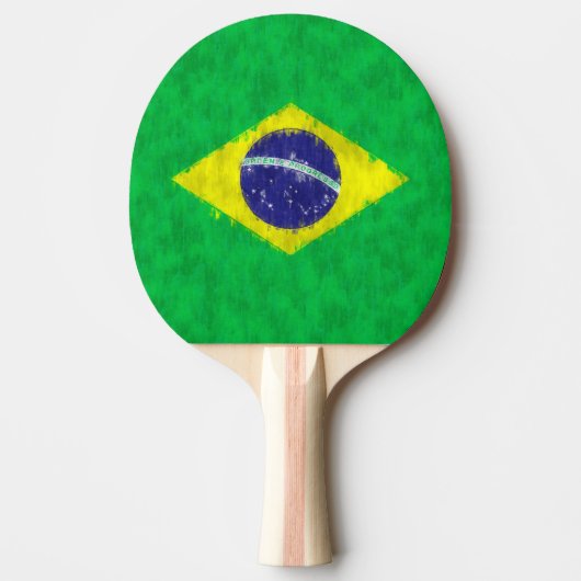 ブラジル油彩画スケッチ 卓球ラケット (正面)