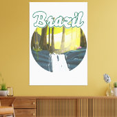 ブラジル熱帯雨林のロゴ キャンバスプリント (インサイチュ (リビング))