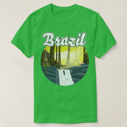 ブラジル熱帯雨林 Tシャツ (デザイン正面)