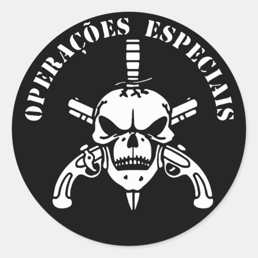 ブラジル特別部隊Un新しいボペ精鋭死亡班 ラウンドシール (正面)