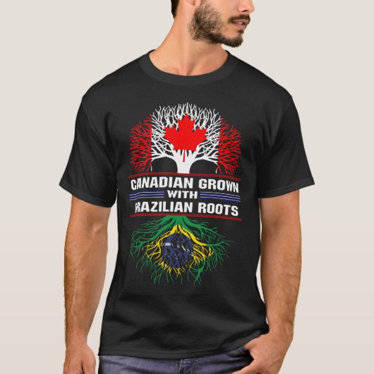 ブラジル産の根を持つカナダ Tシャツ (正面)