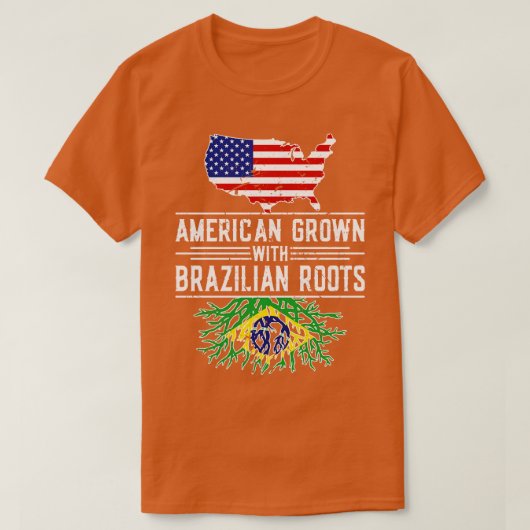 ブラジル産アメリカ産ルーツプライド Tシャツ (デザイン正面)