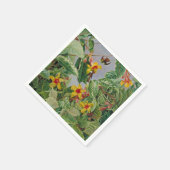 ブラジル登山低木とハミング鳥 スタンダードカクテルナプキン (角)