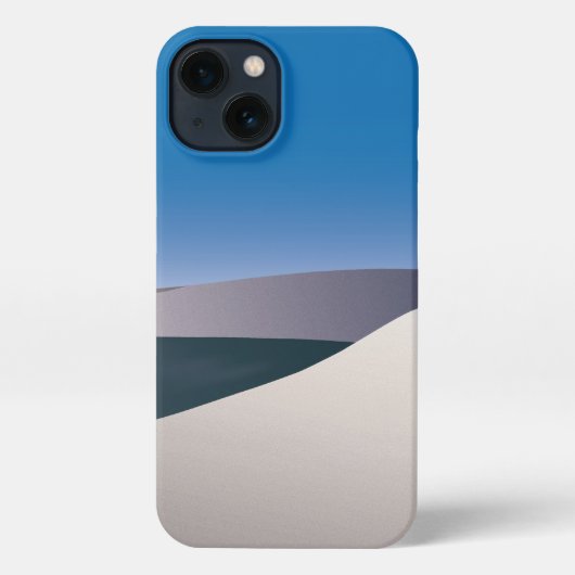 ブラジル砂漠景観電話ケース iPhoneケース (裏面)