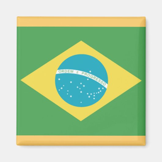 ブラジル磁石国旗 マグネット (正面)