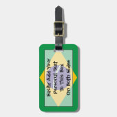 ブラジル簡単ID個人用フラグ ラゲッジタグ (正面縦)