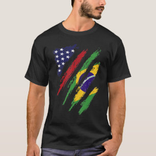 ブラジル米国国旗USAパトリオ伝統モ Tシャツ