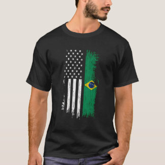 ブラジル米国旗フード付きスウェットシャツプライドブラジルUsa Ho Tシャツ