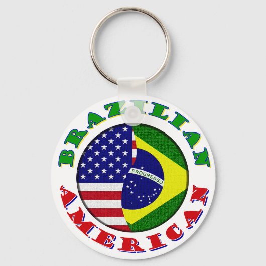 ブラジル系アメリカ人 キーホルダー (正面)
