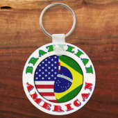 ブラジル系アメリカ人 キーホルダー (正面)