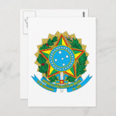 ブラジル紋章 ポストカード (正面/裏面)