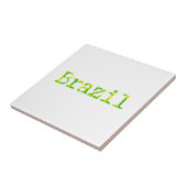 ブラジル緑と黄色のフォント タイル (側面)