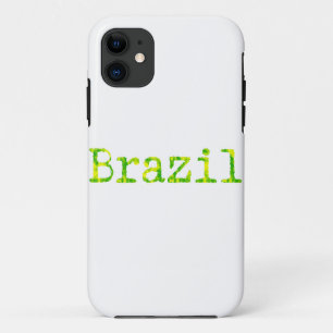 ブラジル緑と黄色のフォント iPhone 11 ケース