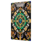 ブラジル色の愛国的なクリップボード クリップボード (左)