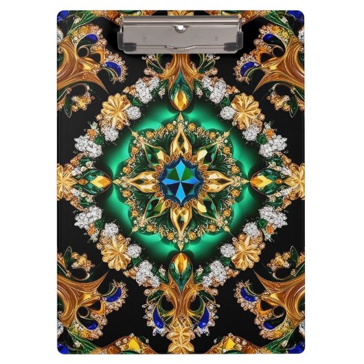 ブラジル色の愛国的なクリップボード クリップボード (正面)