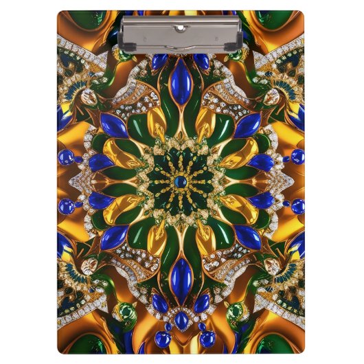 ブラジル色の愛国的なクリップボード クリップボード (正面)