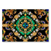 ブラジル色の特殊なテーブルカード テーブルナンバー (裏面)