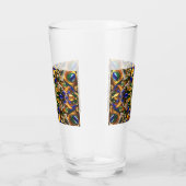 ブラジル色入りガラスカップ タンブラーグラス (右)