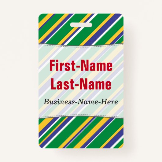 ブラジル色刺激を受けたのストライプ旗 バッジ (正面)