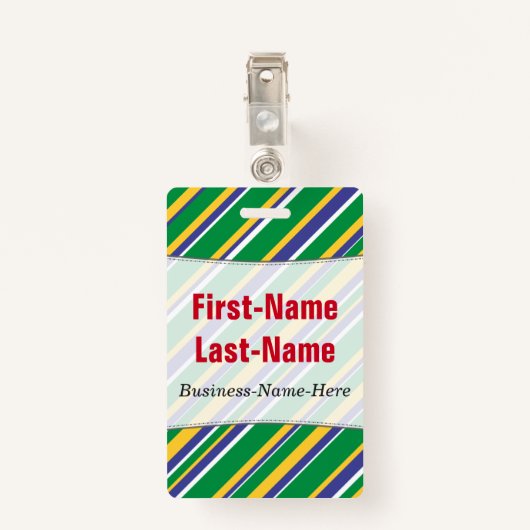 ブラジル色刺激を受けたのストライプ旗 バッジ (裏面クリップ)