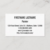 ブラジル色刺激を受けたのストライプ旗 名刺 (裏面)