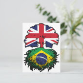 ブラジル英樹ルーツ州旗 ポストカード (スタンド正面)