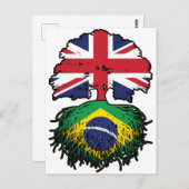 ブラジル英樹ルーツ州旗 ポストカード (正面/裏面)